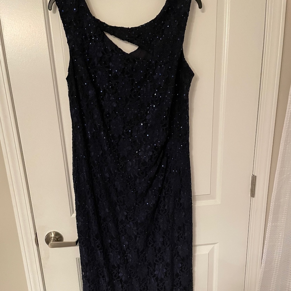 Lace and sequin long dress